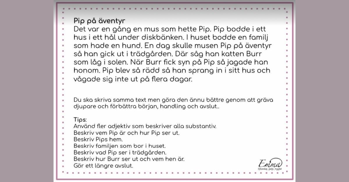 Gräv djupare - gör en berättelse längre